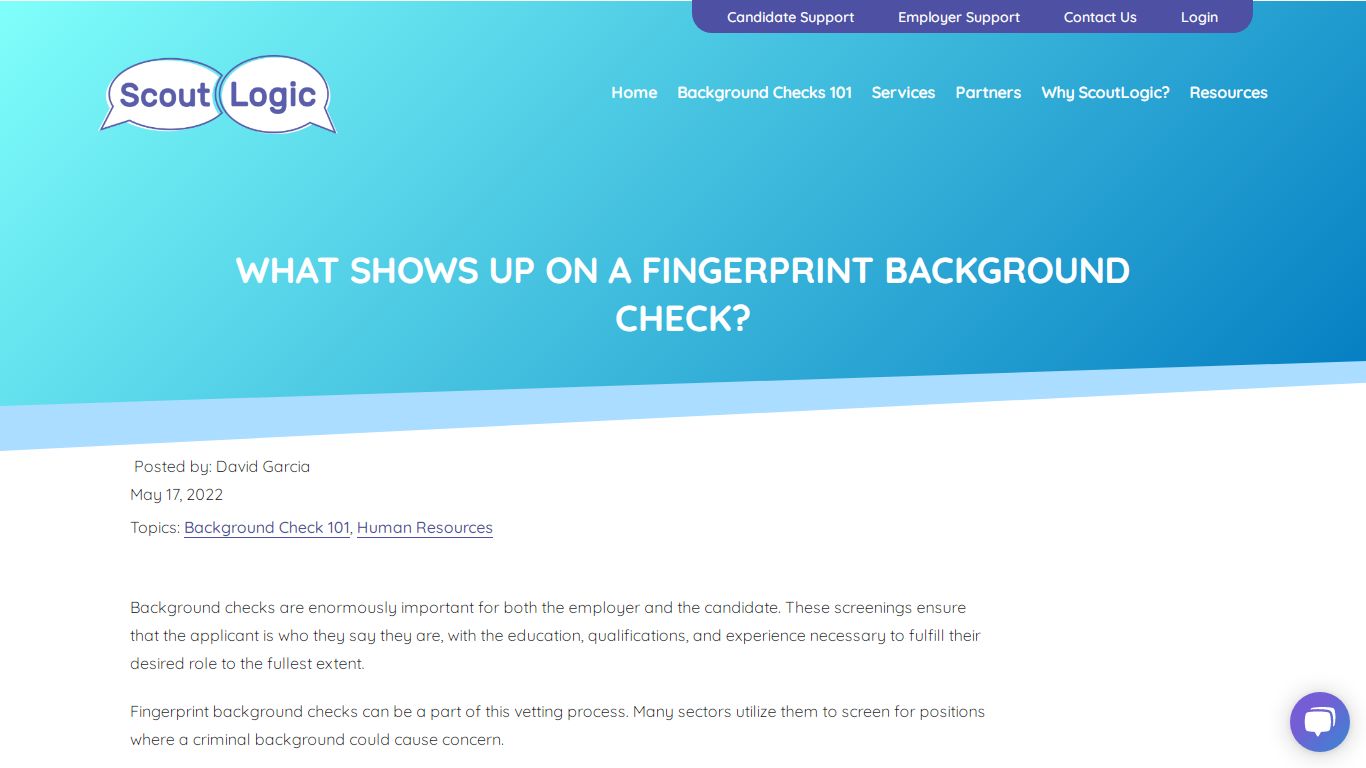 What Shows Up on a Fingerprint Background Check? - Scout Logic Screening
